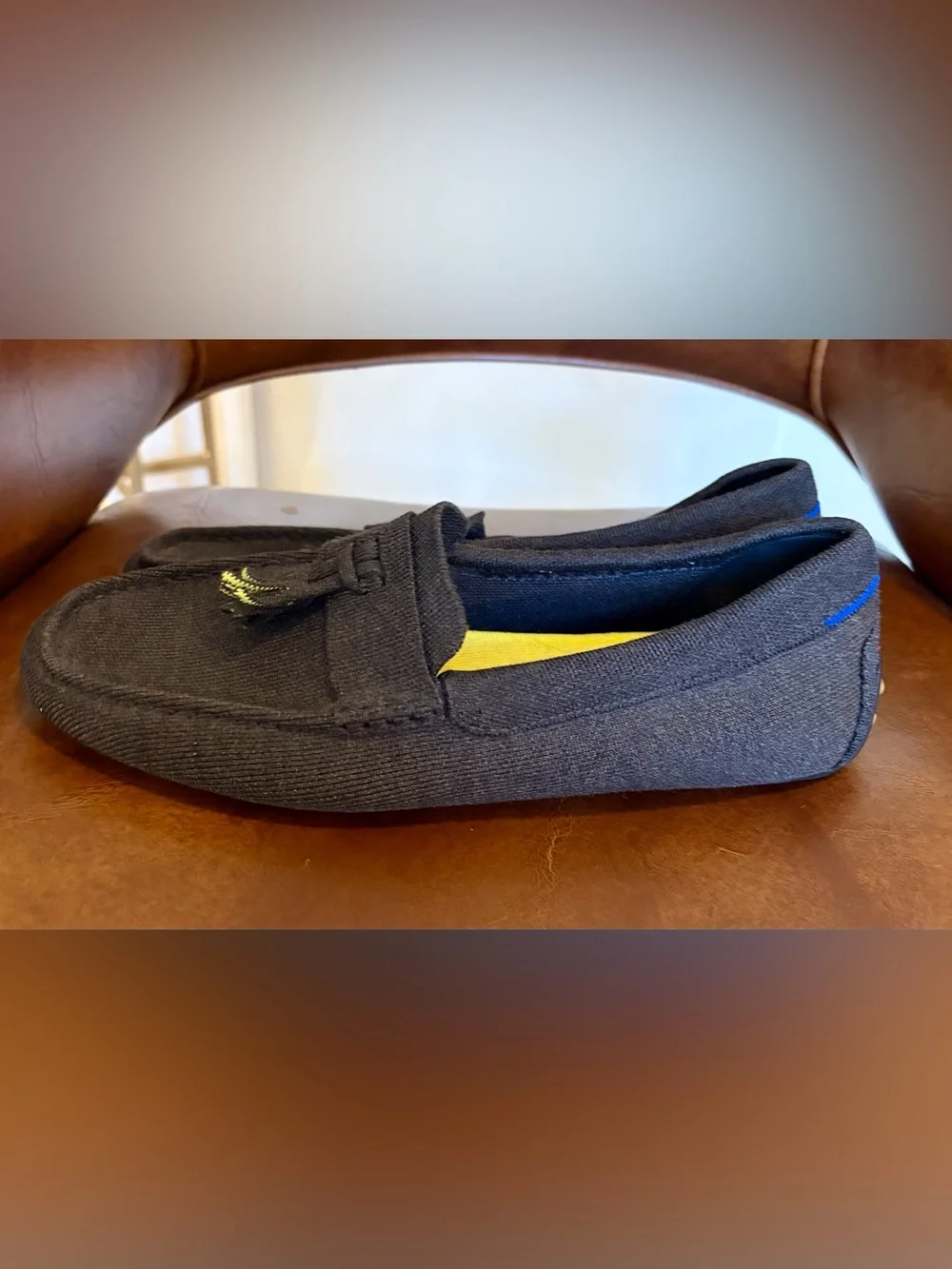 Rothy's Merino Wool Tassel Driving Loafers in charcoal gray size Men’s 12